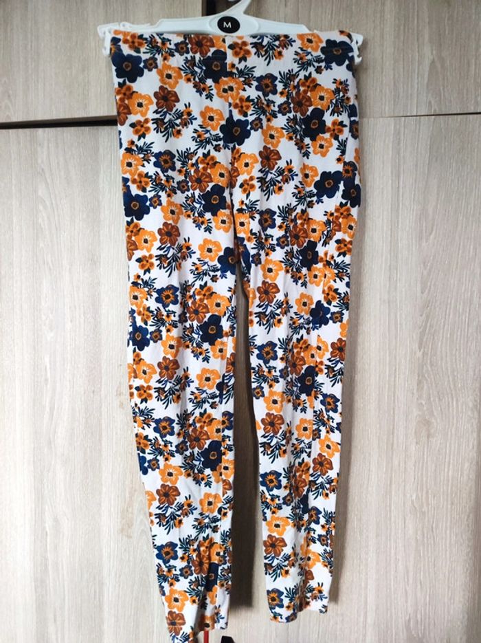 Pantalon blanc imprimé fleuri 8 ans BPC