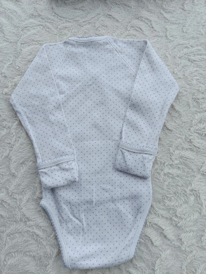 Body croisé manches longues avec moufles intégrés Mixte 3 mois Bout'chou - photo numéro 8