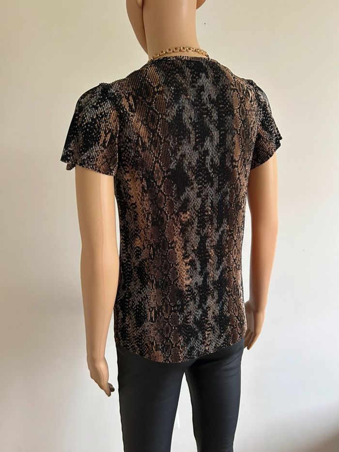 Blouse imprimée à manches courtes Morgan taille XS jamais portée - photo numéro 8