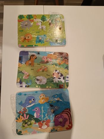 Lots de 3 puzzle bebe