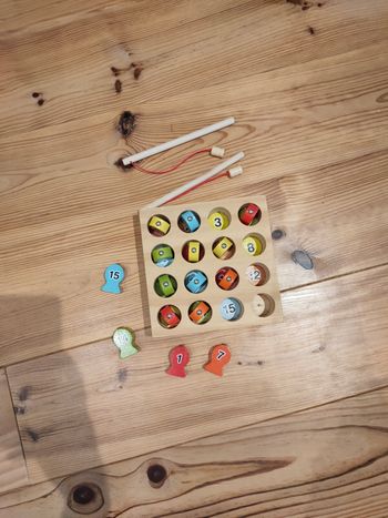 Jeu de pêche en bois