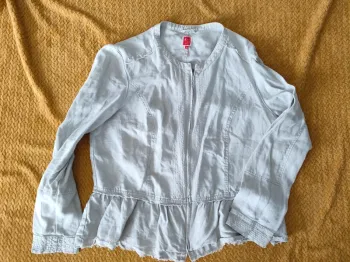 Veste en lin beige miss captain