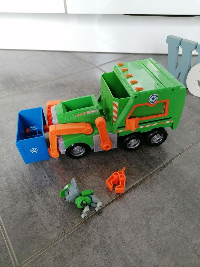Camion poubelle recyclage pat patrouille rocky - photo numéro 4