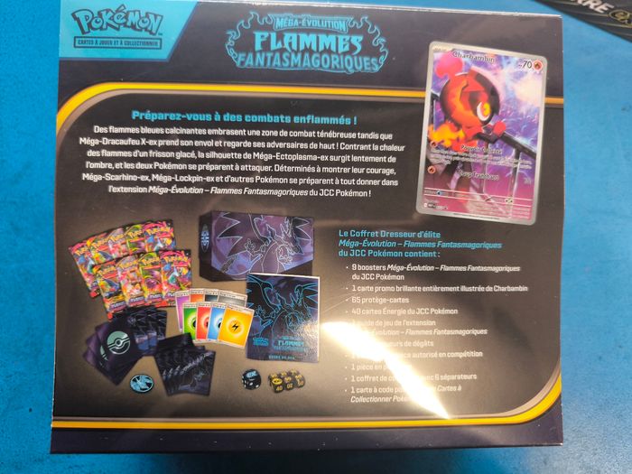 Coffret dresseur d'élite Pokémon Dracaufeu mega évolution flamme fantasmagorique etb  AB - photo numéro 4