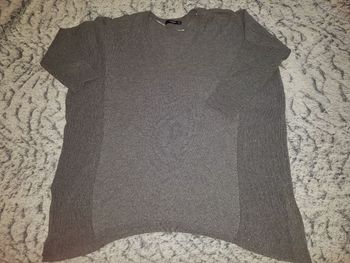 Pull femme gris. Mango. Taille 38 .manche 3/4