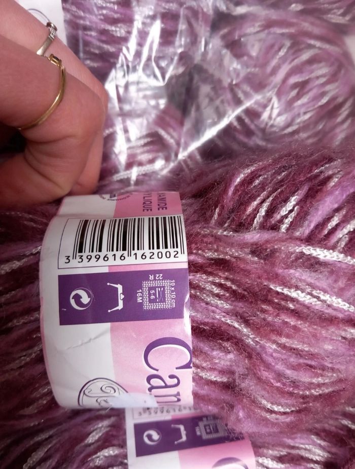 Lot 12 pelotes rose marbré - photo numéro 3