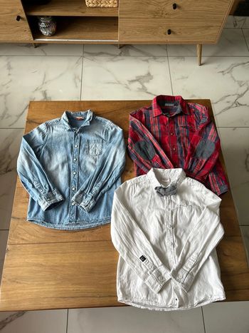 Lot 3 chemises manches longues 6 ans