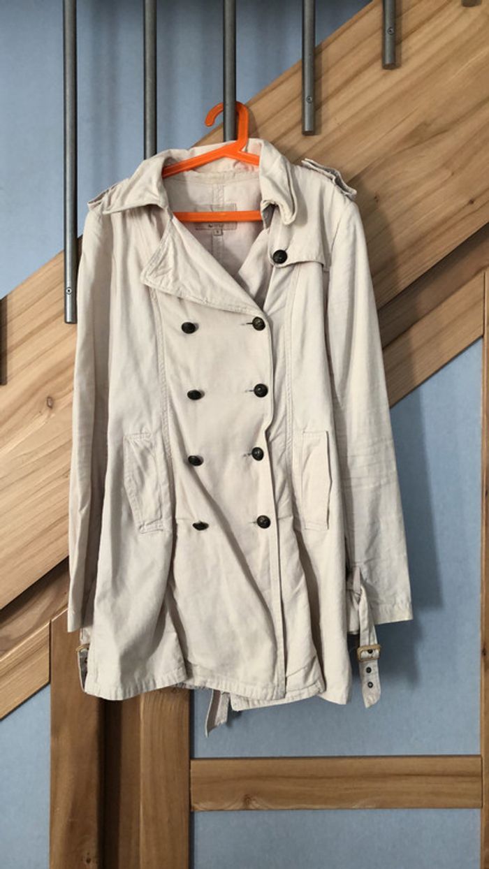 Trench beige fin taille s