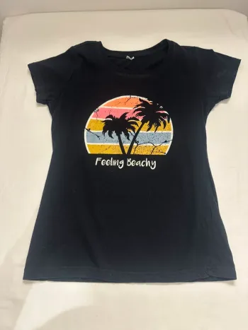 Tee-shirt noir Zeeman – Taille 146/152 (11-12 ans)
