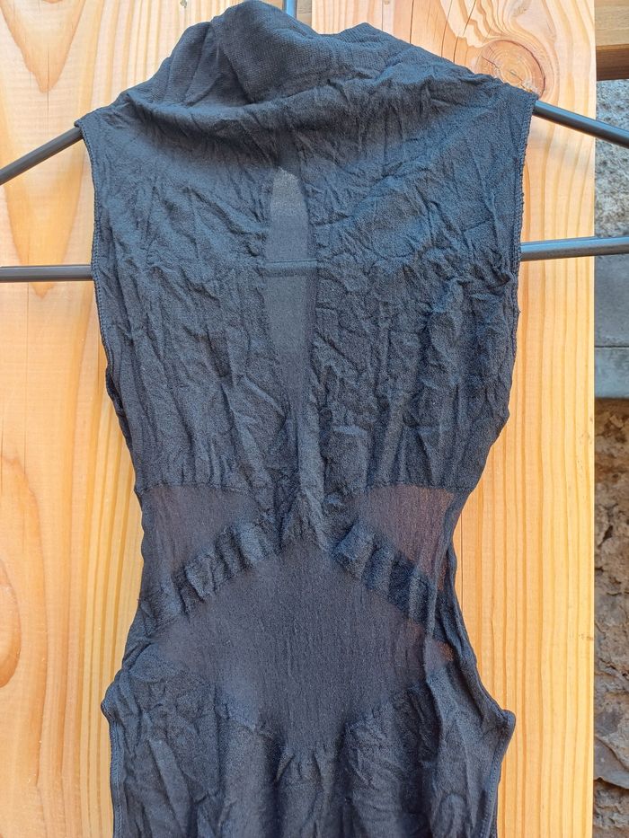 Joli et original body noir en nylon neuf taille 36/38 - photo numéro 6