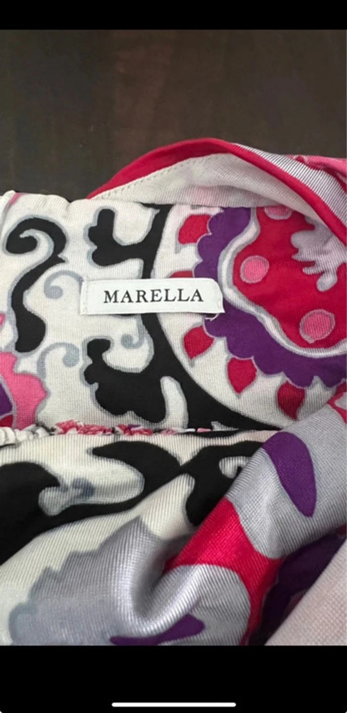 Très jolie Robe longue d'été Marella achetée en boutique en Italie en parfait état. Taille M - photo numéro 6
