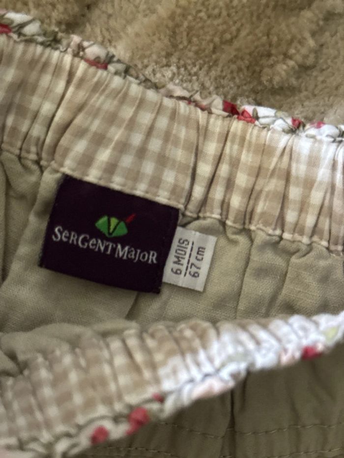 Pantalon crème Sergent Major – 6 mois (67 cm) - photo numéro 2