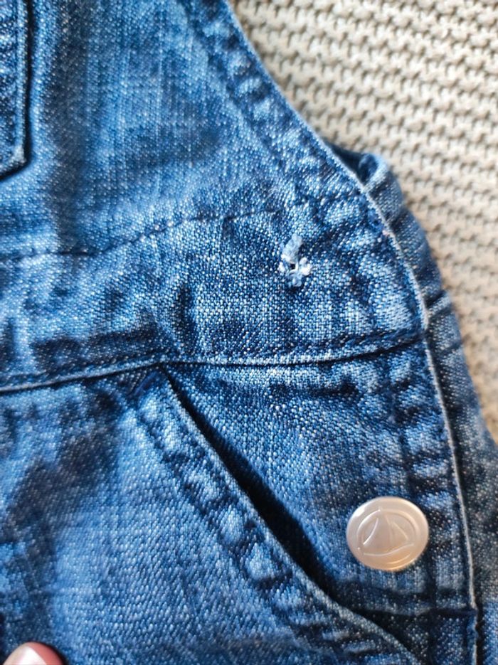 Salopette en Jean Petit Bateau - photo numéro 3