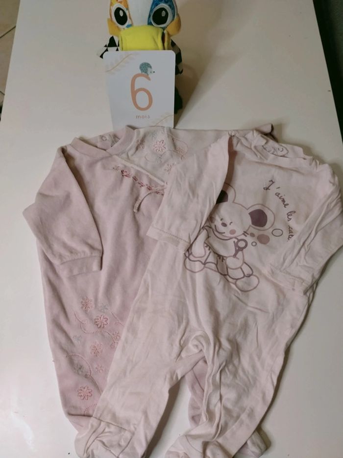 Pyjamas fille 6 mois - photo numéro 2