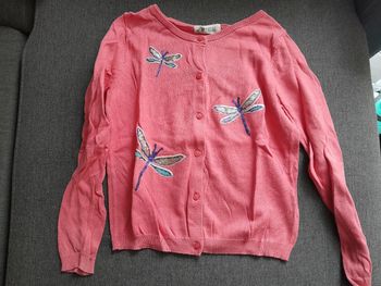 Gilet libélules 7-8ans