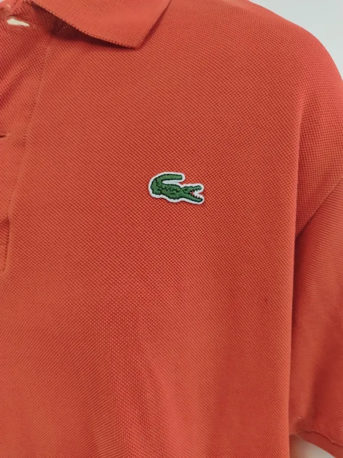 Polo Lacoste Orange - Vintage homme - taille 5 XXL - A622 - photo numéro 5