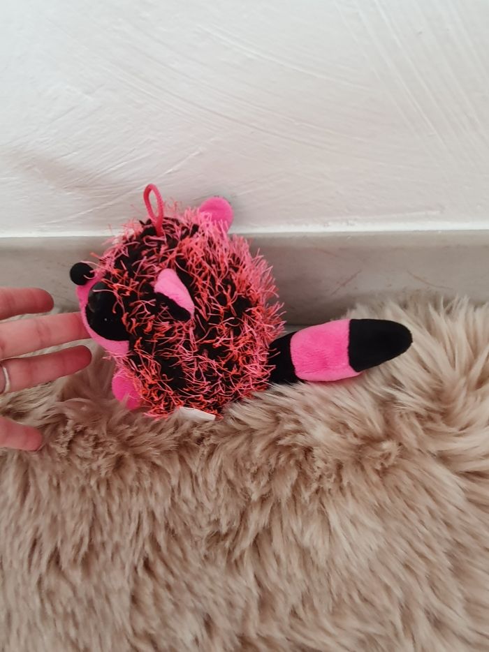 Peluche  hérisson  rose - photo numéro 3