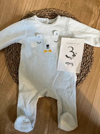 Pyjama velours 3 mois