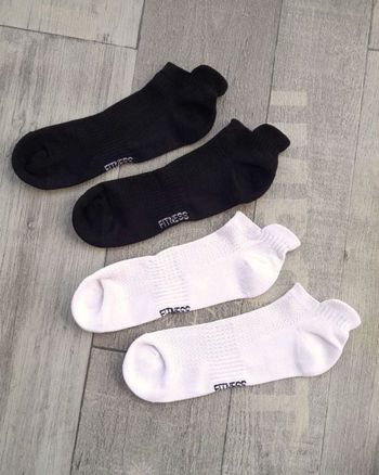 Lot de 2 paires de socquettes Fitness, pointure 38/40