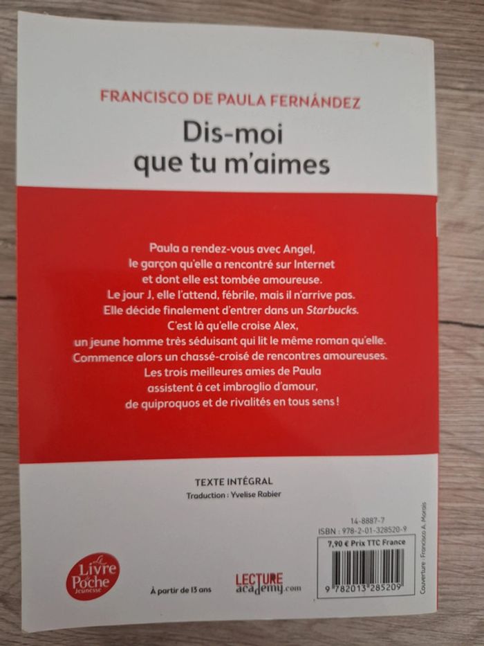 Livre Dis-moi que tu m'aimes - photo numéro 2