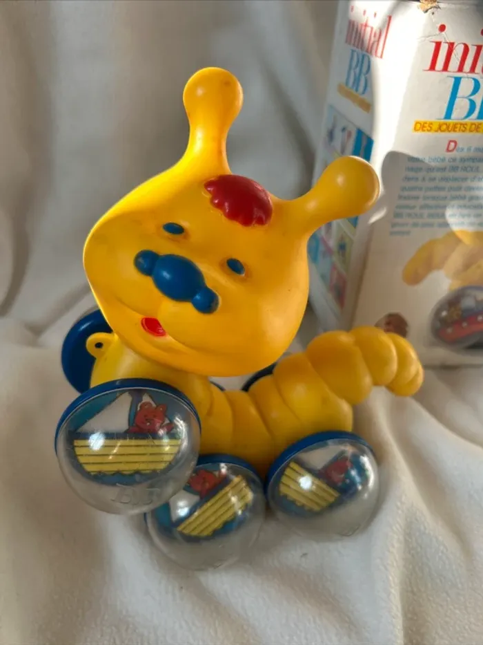 Jouet vintage Initial BB Roul’Boul’ années 80 avec boîte - photo numéro 2