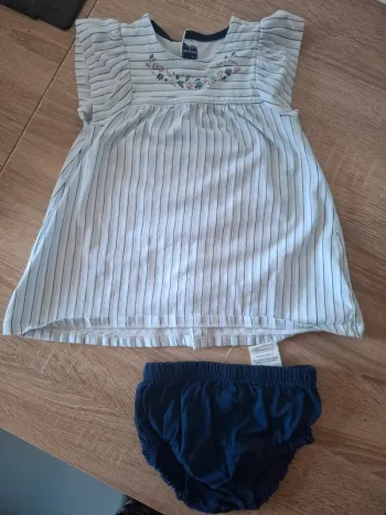 Ensemble robe / bloomer Terre de Marins 23 mois