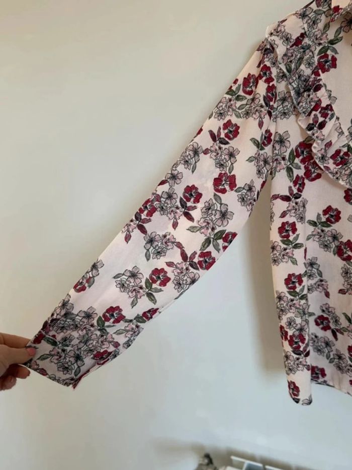 Blouse fleurie volant Johanna - photo numéro 4