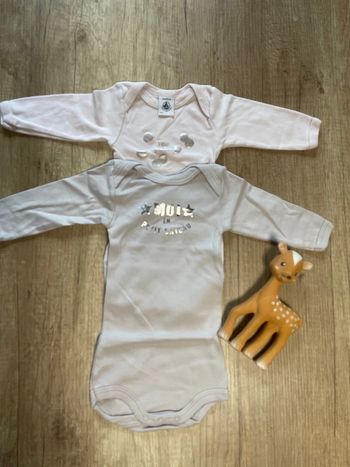 Lot bodies 3 mois petit bateau