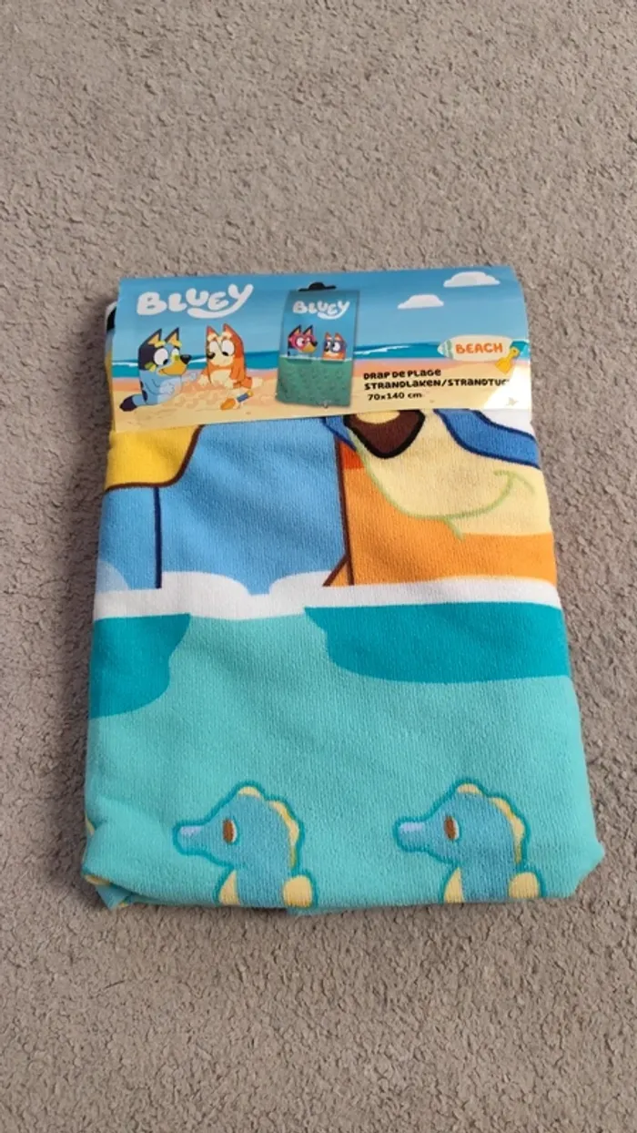 Draps de plage bluey