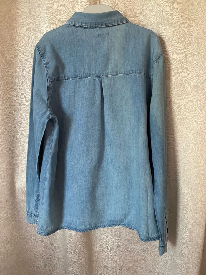 Chemise en jeans fille à fermeture pressions nacrés 12 ans kiabi - photo numéro 3