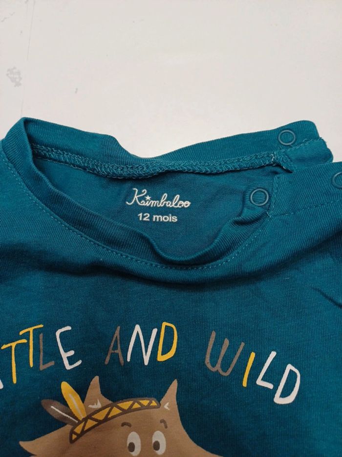 Lot 5 t-shirts Garçon manches longues 12 mois Gemo très bon état - photo numéro 6