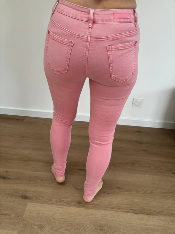 Pantalon toile rose neuf été - photo numéro 3