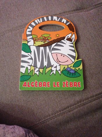 Livre cartonné algèbre le zèbre