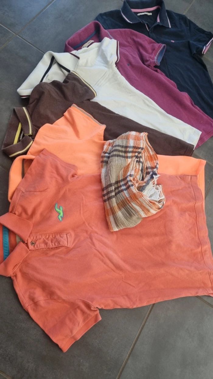 Lot 6 Polo homme taille S hollister - photo numéro 6