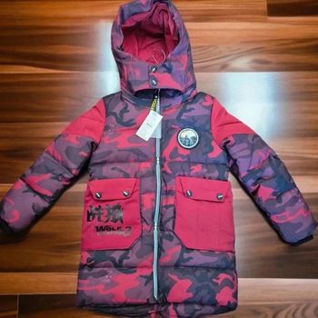 Doudoune 3/4 garçon rouge bordeaux 🌹10/12 ans 🌹