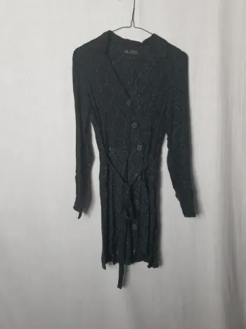Robe chemise zara effet python
