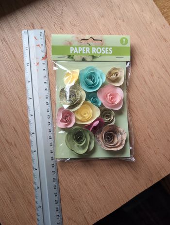 Lot roses papier