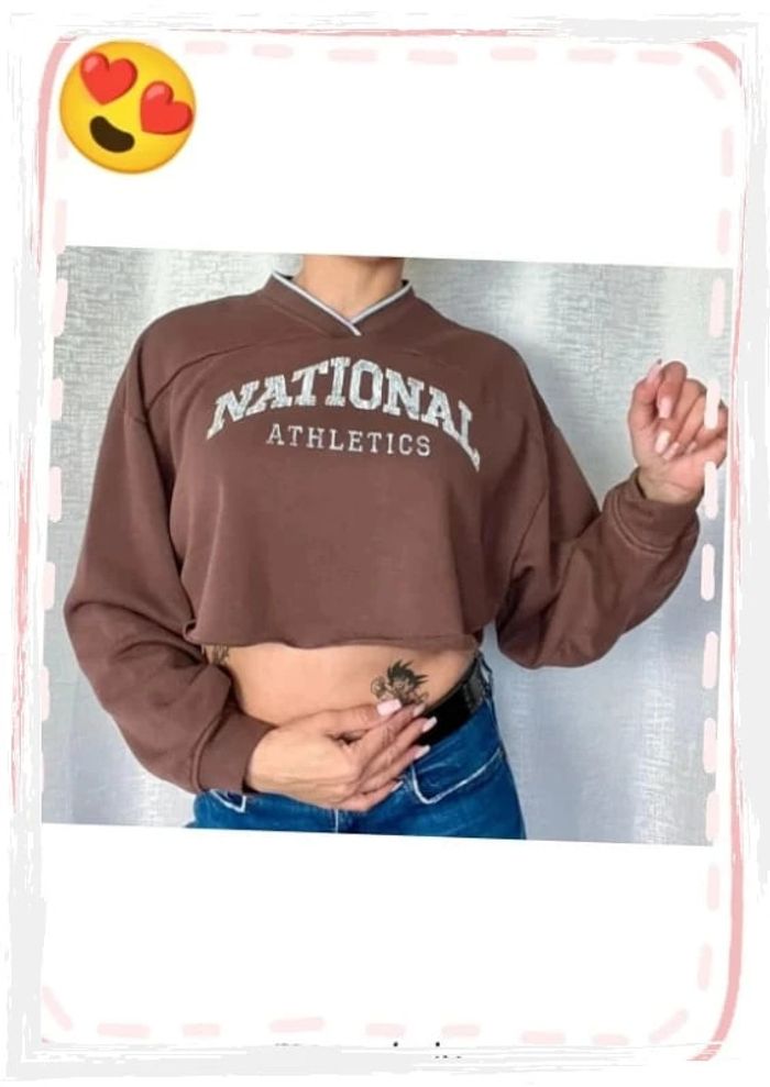 Sweat court, crop top manches longues taille M - H&M divided - photo numéro 2