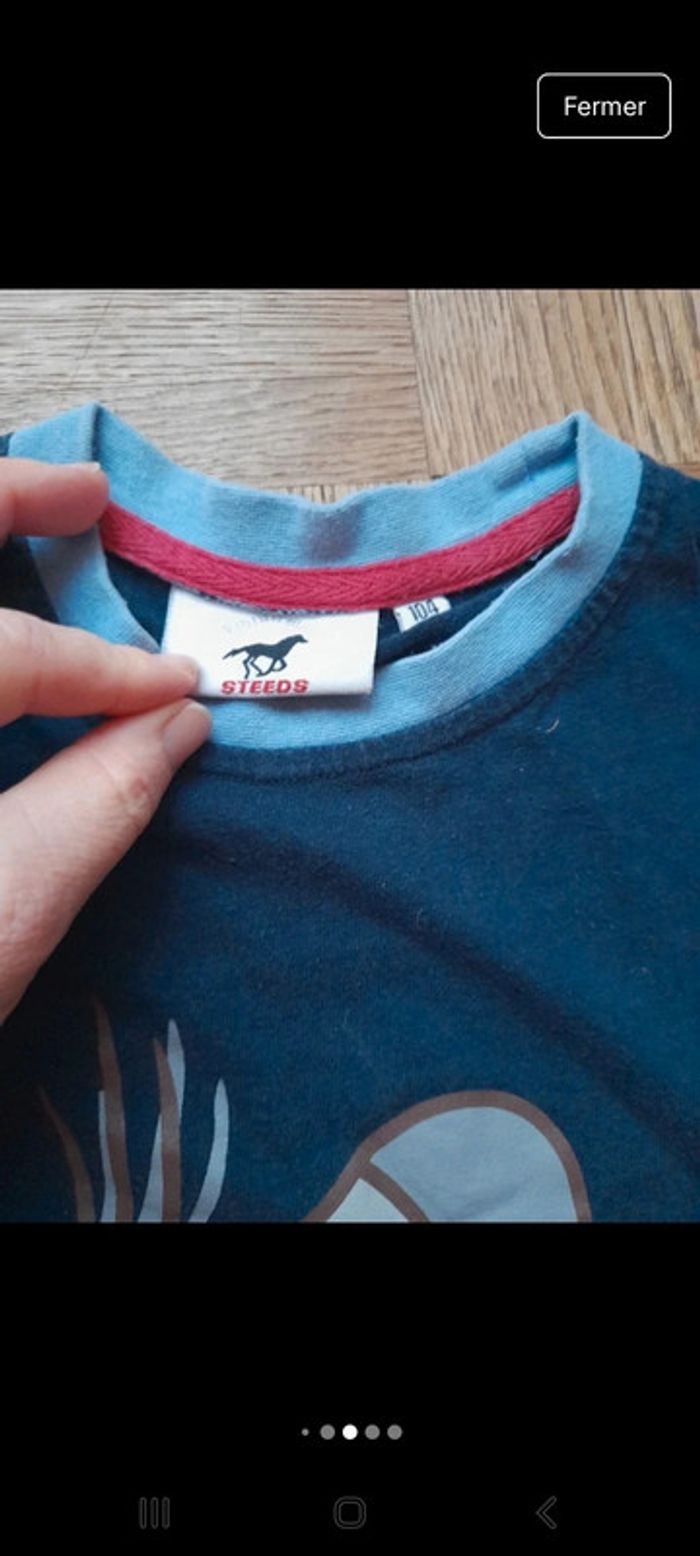 T.shirts x2 Steeds / Kiabi 4 ans - photo numéro 6