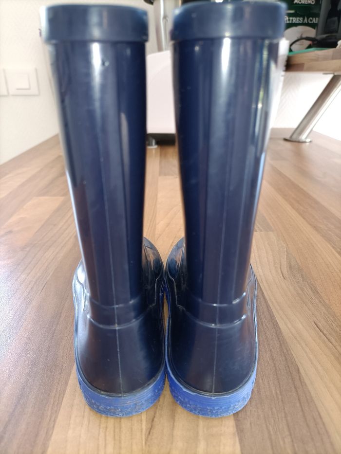 Bottes de pluie bleues marine et clair 26 - photo numéro 6