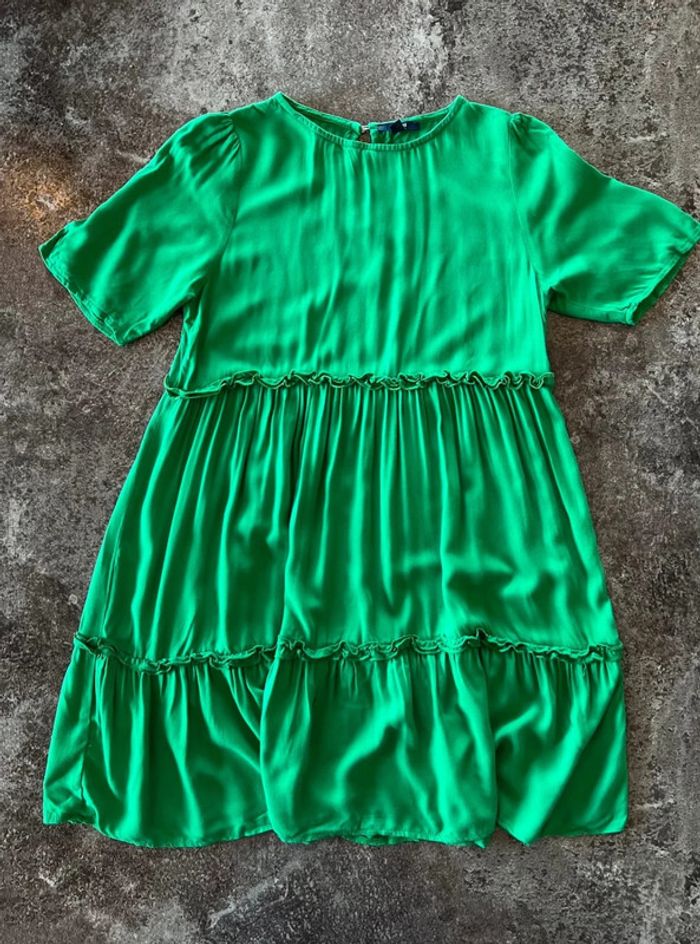 Robe verte femme Kiabi taille S Women green dress Grünes Damenkleid Abito verde donna