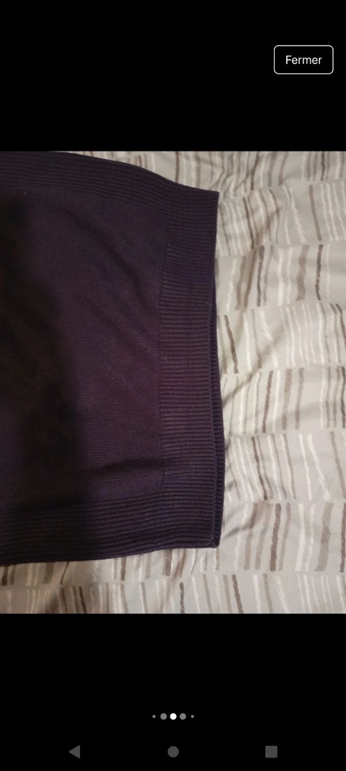 Pull taille M owk homme violet - photo numéro 4