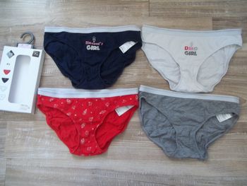 Lot 4 culottes Tex "Diamant" 8/10 ans