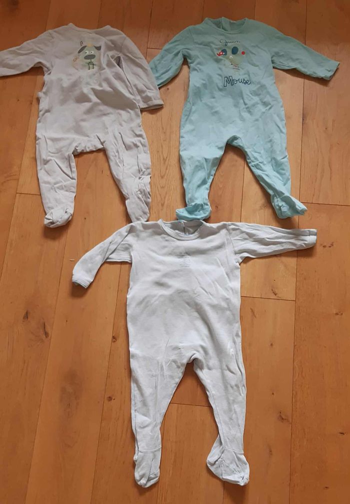 Lot de 3 pyjamas 12 mois
