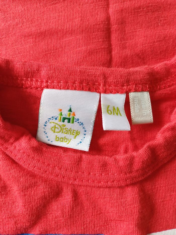 T-shirt Disney Baby 6 mois - photo numéro 4