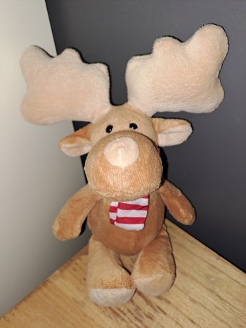 Rennes de Noël avec son écharpe