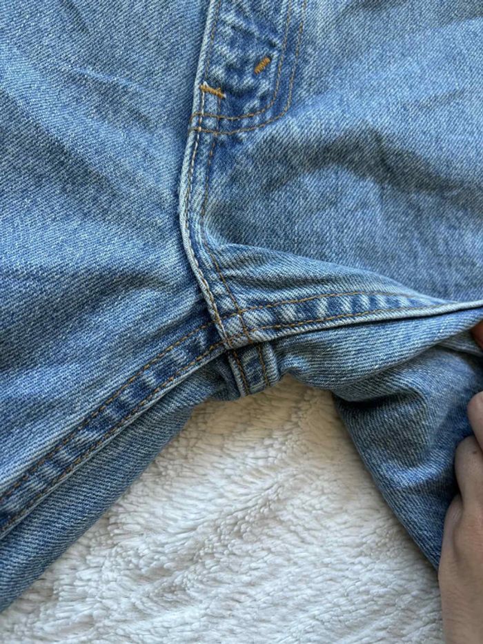 Jean Levi’s homme 505 Regular Fit straight leg W40 L30 (50 FR / XXL) Bleu clair vintage Mexico rare - photo numéro 6