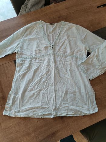 Blouse bleue ciel 42 (c)