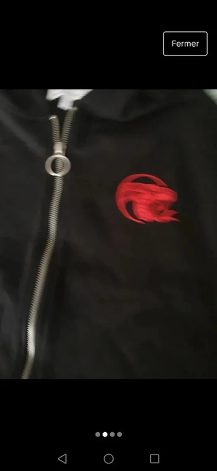 Sweat zippé t xs serpent - photo numéro 2