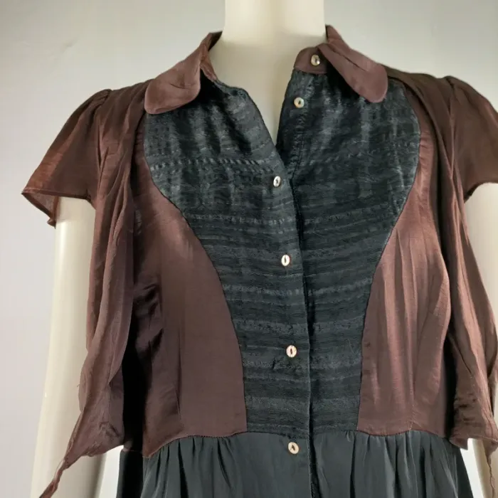 Robe fluide aspect satiné - Cotélac - Taille 1 A1152 - photo numéro 7